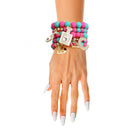 Matte Fuchsia and Teal Boutique Charm Bracelets