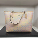 Coach Tote Bag in Rainbow Signature Canvas